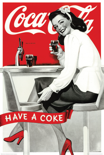 (image for) Coca Cola Vintage Ad Style - Click Image to Close